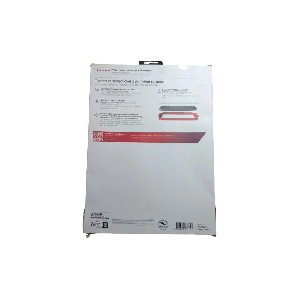 LR ZAGG InvisibleShield Glass Elite Screen Protector for Apple iPad 2024 (Large)